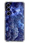 Samsung Galaxy S24 FE Uyumlu Mor Bulutlar Baskılı Silikon Kılıf