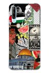 Huawei P Smart PRO Uyumlu Filistin Özgürlük Kolajı Baskılı Silikon Kılıf