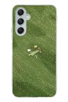 Samsung Galaxy A34 Uyumlu Zamanı Durduran Yeşil Papatya Düşleri Baskılı Silikon Kılıf