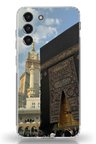 Samsung Galaxy S21 FE Uyumlu Manevi Huzur Kabe Kapısı Umre Baskılı Silikon Kılıf
