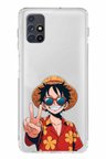 Samsung Galaxy M51 Uyumlu Monkey D. Luffy Tasarımlı Baskılı Silikon Kılıf