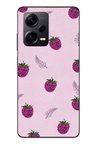Redmi Note 12 Pro Plus Uyumlu Çilekler Pembesi Baskılı Silikon Kılıf