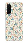 Samsung Galaxy A26 Uyumlu Ayı Winnie Pooh ve Çiçekler Baskılı Silikon Kılıf