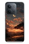 Redmi 15C Uyumlu Ay Gecesi Baskılı Silikon Kılıf