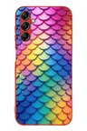 Samsung Galaxy A14 Uyumlu Gökkuşağı Renkleri Baskılı Silikon Kılıf