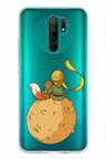 Redmi 9 Uyumlu Küçük Prens Gezegen Boa Tasarımlı Baskılı Silikon Kılıf