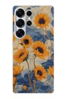 Samsung Galaxy S25 ULTRA Uyumlu Yıldızlı Ayçiçekleri Baskılı Silikon Kılıf
