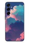 Samsung Galaxy A55 Uyumlu Renkli Doğal Bulutlar Baskılı Silikon Kılıf