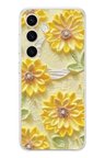 Samsung Galaxy S24 Uyumlu Rölyef Bahçesi Baskılı Silikon Kılıf
