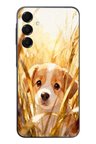Samsung Galaxy A16 Uyumlu Golden Köpek Baskılı Silikon Kılıf