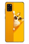Samsung Galaxy A31 Uyumlu Sarı Köpek Baskılı Silikon Kılıf