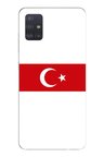 Samsung Galaxy A51 Uyumlu Türk Milli Takım Beyaz Forma Baskılı Silikon Kılıf