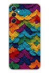 Samsung Galaxy A34 Uyumlu Renkli Örgüler Baskılı Silikon Kılıf