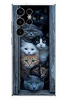 Samsung Galaxy S23 Ultra Uyumlu Yavru Kediler Baskılı Silikon Kılıf