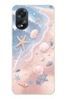 Oppo A38 Uyumlu Deniz Yıldızı Kumsalı Baskılı Silikon Kılıf