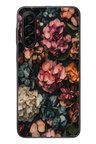 Samsung Galaxy A17 Uyumlu Koyu Çiçekler Baskılı Silikon Kılıf