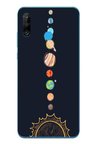Huawei P30 Lite Uyumlu Gezegenler Baskılı Silikon Kılıf