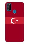 Samsung Galaxy M30S/M21 Uyumlu Türk Milli Takım Kırmızı Forma Baskılı Silikon Kılıf