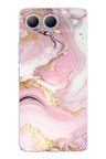 Tecno Spark 40 5G Uyumlu Pembe Mermer Baskılı Silikon Kılıf
