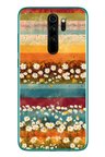 Redmi Note 8 Pro Uyumlu Çiçek Katmanları Baskılı Silikon Kılıf