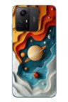 Redmi Note 12S Uyumlu Uzay Renk Paleti Baskılı Silikon Kılıf