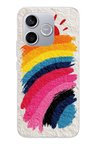 Honor 600 Lite Uyumlu Güneşli Gökkuşağı Baskılı Silikon Kılıf