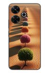 Redmi 13 Uyumlu Sıralı Renkli Ağaçlar Baskılı Silikon Kılıf