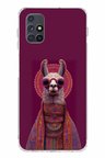 Samsung Galaxy M51 Uyumlu Kozmik Lama Baskılı Silikon Kılıf