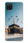 Samsung Galaxy A22-M22-M32 Uyumlu Kabe Umre ve Kuşlar Baskılı Silikon Kılıf