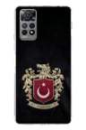 Redmi Note 11 PRO 4G Uyumlu Türk Sembolü Kurt ve Bayrak Desenli Baskılı Silikon Kılıf