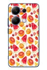 Poco X7 Pro Uyumlu Karpuz ve Kan Portakalı Baskılı Silikon Kılıf