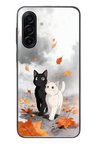 Samsung Galaxy A17 Uyumlu Sonbahar Kedileri Baskılı Silikon Kılıf