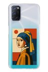OPPO A52-A72-92 Uyumlu Bauhaus İnci Küpeli Kız Baskılı Silikon Kılıf