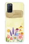 OPPO A52-A72-92 Uyumlu Sulu Boya Dokulu Vazoda Çiçek Desenli Baskılı Silikon Kılıf