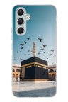 Samsung Galaxy A34 Uyumlu Kabe Umre ve Kuşlar Baskılı Silikon Kılıf
