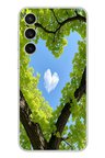Samsung Galaxy S23 Fe Uyumlu Kalpli Ağaç Baskılı Silikon Kılıf