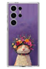 Samsung Galaxy S24 ULTRA Uyumlu Frida Catlo kedi Baskılı Silikon Kılıf