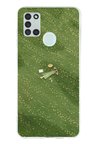 Samsung Galaxy A21S Uyumlu Zamanı Durduran Yeşil Papatya Düşleri Baskılı Silikon Kılıf