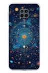 Redmi Note 9 PRO-9S Uyumlu Yıldız Atlası Kozmik Rehber Baskılı Silikon Kılıf