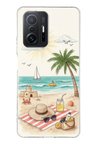 Xiaomi Mi 11T-11T PRO Uyumlu Sulu Boya Sahil ve Deniz Manzaralı Baskılı Silikon Kılıf