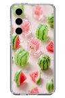 Samsung Galaxy S24 FE Uyumlu Buzlu Karpuz Baskılı Silikon Kılıf