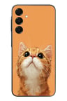 Samsung Galaxy A16 Uyumlu Masum Kedi Baskılı Silikon Kılıf