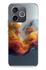 Honor 600 Uyumlu Renk Dalgalı Manzara Baskılı Silikon Kılıf