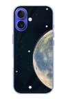 iPhone 16 Uyumlu Minimalist Galaksi Yıldızlı Gece Baskılı Silikon Kılıf