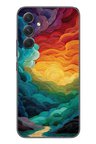 Samsung Galaxy A54 Uyumlu Gün Doğumu ve Batımı Baskılı Silikon Kılıf