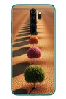 Redmi Note 8 Pro Uyumlu Sıralı Renkli Ağaçlar Baskılı Silikon Kılıf