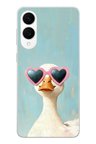 Samsung Galaxy S25 Edge Uyumlu Yağlı Boya Pop-Art Ördek Baskılı Silikon Kılıf