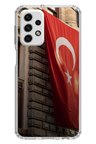 Samsung Galaxy A73 Uyumlu Dev Türk Bayrağı Baskılı Silikon Kılıf
