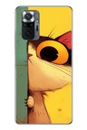 Redmi Note 10 Uyumlu Tek Gözlü Kedi Baskılı Silikon Kılıf