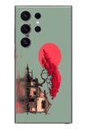 Samsung Galaxy S24 Ultra Uyumlu Sahil Evi Baskılı Silikon Kılıf